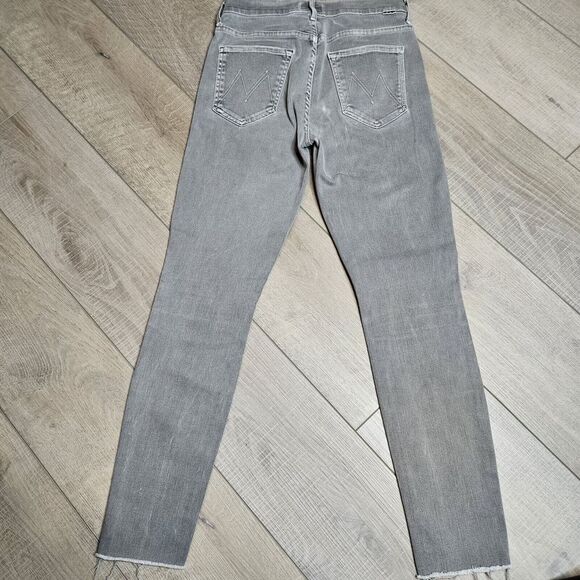 Mother High Waisted Looker Ankle Fray Size 27 Gray Finders Keepers - Picture 4 of 12